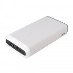 Wholesale 10000 mAh Flashlight LED Light Portable Charger External Battery Power Bank (Black)